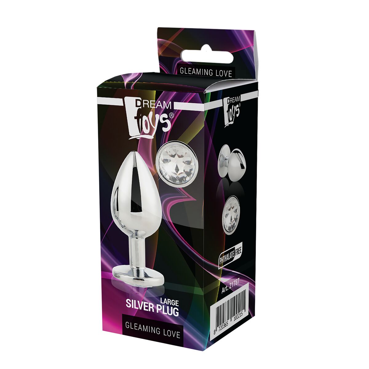 Plug Anal Dream Toys Gleaming Love Silberfarben